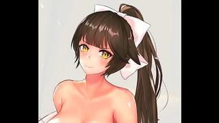 Anime Goddess Gets Filled by Hung Beast in Steamy Hentai Encounter