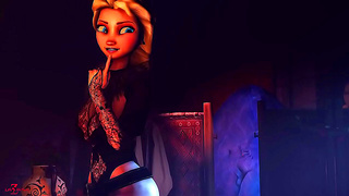 Elsa Yields to Temptation in Sultry Lesbian Tryst Under Northern Lights