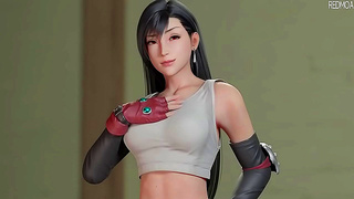 Tifa Dominates as She Rides Huge Dick in Steamy Final Fantasy VII Porn