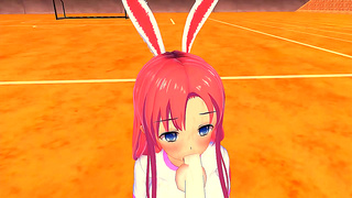 Bunny Beauty Rides Stallions Thick Shaft to Ecstasy in Hot 3D Adventure