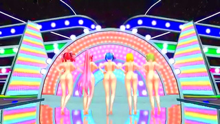 Virtual Idols Seductive Dance Ignites Forbidden Lust in MMD Wonderland