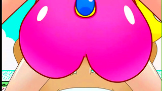 Peach Tempts Mario in Sultry Jungle Hideout Fantasy
