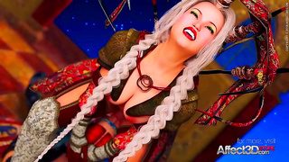 Futuristic Cyber Lovers Entwined in Hot Three-Way Fusion Fantasy