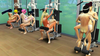 Hinata, Sakura, Ino Tenten Ignite Steamy Yoga Session in Hidden Leaf