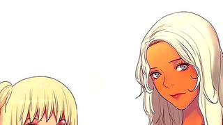 Stepmother Seduces Curious Stepsister in Forbidden Anime Tryst
