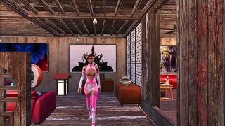 Curvy Brunette Brings Fallout 4 Cosplay to Life in Hot Anime Encounter