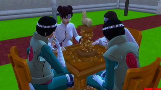 Tenten Cheats on Her Spouse with Naruto in Secret Team 9 Encounter