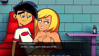 Blonde MILF Tempts Hero with Steamy Titjob Action in Amity Park Adventure