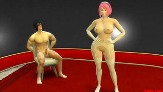 Sakuras Forbidden Wedding Night: Husband Watches Her Lustful Betrayal