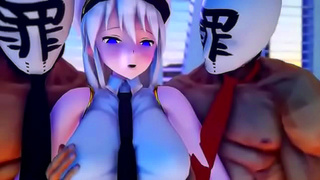 Azur Lane Cutie Devours Huge Dick in Steamy Blowjob Fantasy Ending in Creampie