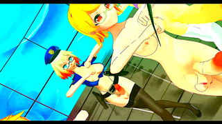 Futa Goddess Seduces Hot Bi Duo with Steamy Strip Performance
