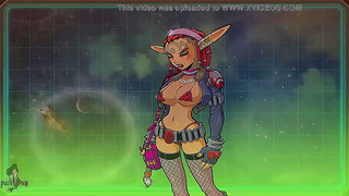 Jasmine Dominates Akaburas Aliens with Seductive Blowjob Lessons in Heat