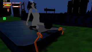 Skull Girl Ignites Steamy Campus Tryst in Bold 3D Fantasy