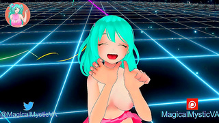 Adorable Anime Babe Teases Fucks Her Guy in Hot VR Fantasy World