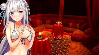Emilia Tempts Your Desires in Steamy Hentai JOI Fantasies