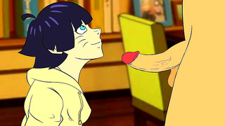 Himawari Embraces Pleasure: Wild Hentai Blowjob Fantasy Unleashed
