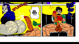 Raven Starfire Ignite Forbidden Desire in Steamy Teen Titans Encounter