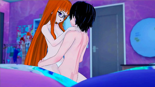Futaba Dominates Joker with Fiery Ride Leading to Mind-Blowing Cream Pie