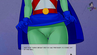 Miss Martian Pleasures Her Alien Mate in Hot DC Hentai Encounter