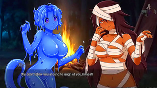 Brave Knight Bound by Brunette Slime Queen in Hot BDSM Dungeon – Quest Failed Ch.1