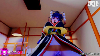 Nyetengus Erotic Massage Ignites Fiery Cowgirl Action in Japanese Fantasy Tale