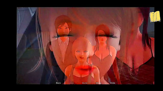 Brunette Teen Seduced by Busty MILF Spell in Hot 3D Hentai Tryst