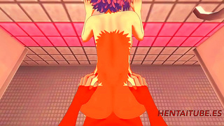 Sakura Teases Naruto with Sensual Oral Play in Steaming 3D Hentai Fantasy