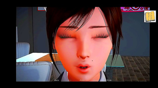 Blonde Teen Seduced by Stepmoms Husband in Hot 3D Hentai Action