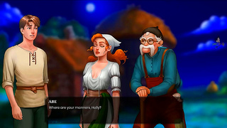 Elven Princess Surrenders to Steaming Passions Under Starlit Stalls