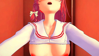 Kazuyas Steaming Rendezvous with Sumi in Sultry 3D Hentai Tryst