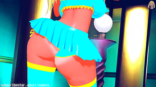 Voluptuous Hentai Beauty Tempts in Seductive Hat Strip TeaseFantasy