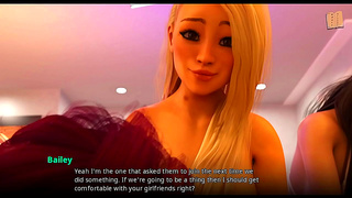 Busty Blonde Triple Tease Ignites Steamy Group Pleasure in Hot Hentai Fantasy