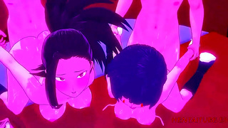 Ochaco Momo Ignite Forbidden Desires in Wild My Hero Orgy Adventure