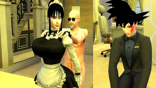 Maids Forbidden Desire: Servant Teases Master While Spouse Watches Tensely