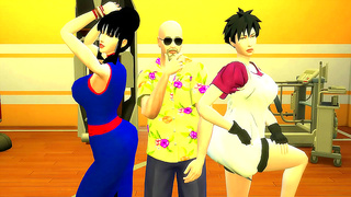Roshi Trains Chi-Chi Videl in Sensual Anal Play – Dragon Ball Lust Unleashed