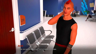 Rockstar Tempts Curvy Animated Beauty in Hot Visual Novel Encounter