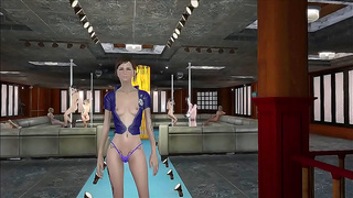 Brunette Tempts Fate in Lace Amidst Ruins of Fallout World