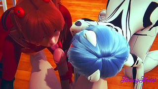 Asuka Rei Ignite Forbidden Desire With Shinji in Hot Evangelion Encounter