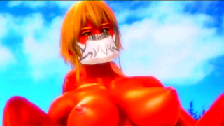 Tia Harribel Dominated Hard in Wild Steaming Hentai Stand-Up Fuck