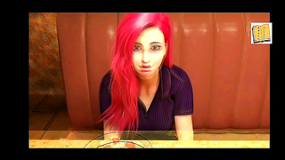 Pink-Haired Beauty Seduces Young Man in Spicy Animated Encounter
