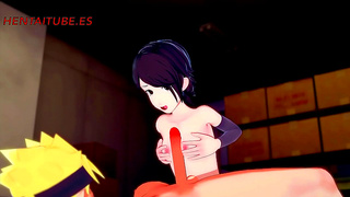 Sarada Explores Forbidden Lust with Naruto in Steaming 3D Hentai Fantasy