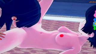 Uiharu Shares Steaming Moment with Saten in Ecstatic lesbian Embrace
