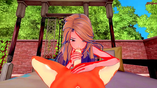 Katalina Gags on Cock Then Gets Pounded Hard Doggy Style – Granblue Hentai
