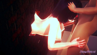Hinatas Hot 3D Encounter with Two Ninja Lovers – Epic Creampie Trio