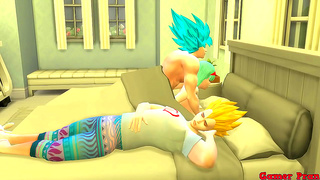 Bulma Seduces Goku Behind Vegetas Back in Hot Dragon Ball Anal Tryst