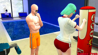 Bulmas Curvy Allure Sparks Tension as Roshi Woos Her Amid Jealous Goku