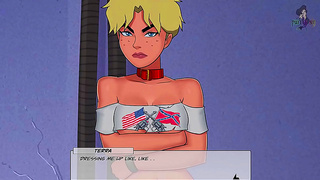 Power Girl Faces Fiery Foes in steamy Clash of Dominance and Desire