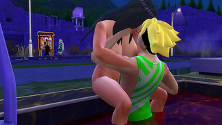Hinata Lures Stepson Into Hot Pool Tryst Full of Taboo Lust Heat
