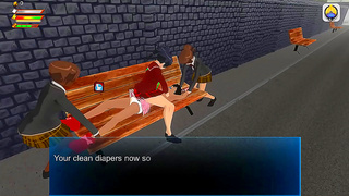 Schoolgirls Tempt Shy Boy in Steamy Hentai Playground Encounter