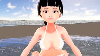 Cocoa Honda Teases in White Bikini – A Sweet Seduction Unfolds